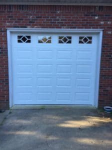 Small residential garage door