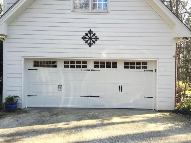 Custom made residential garage door